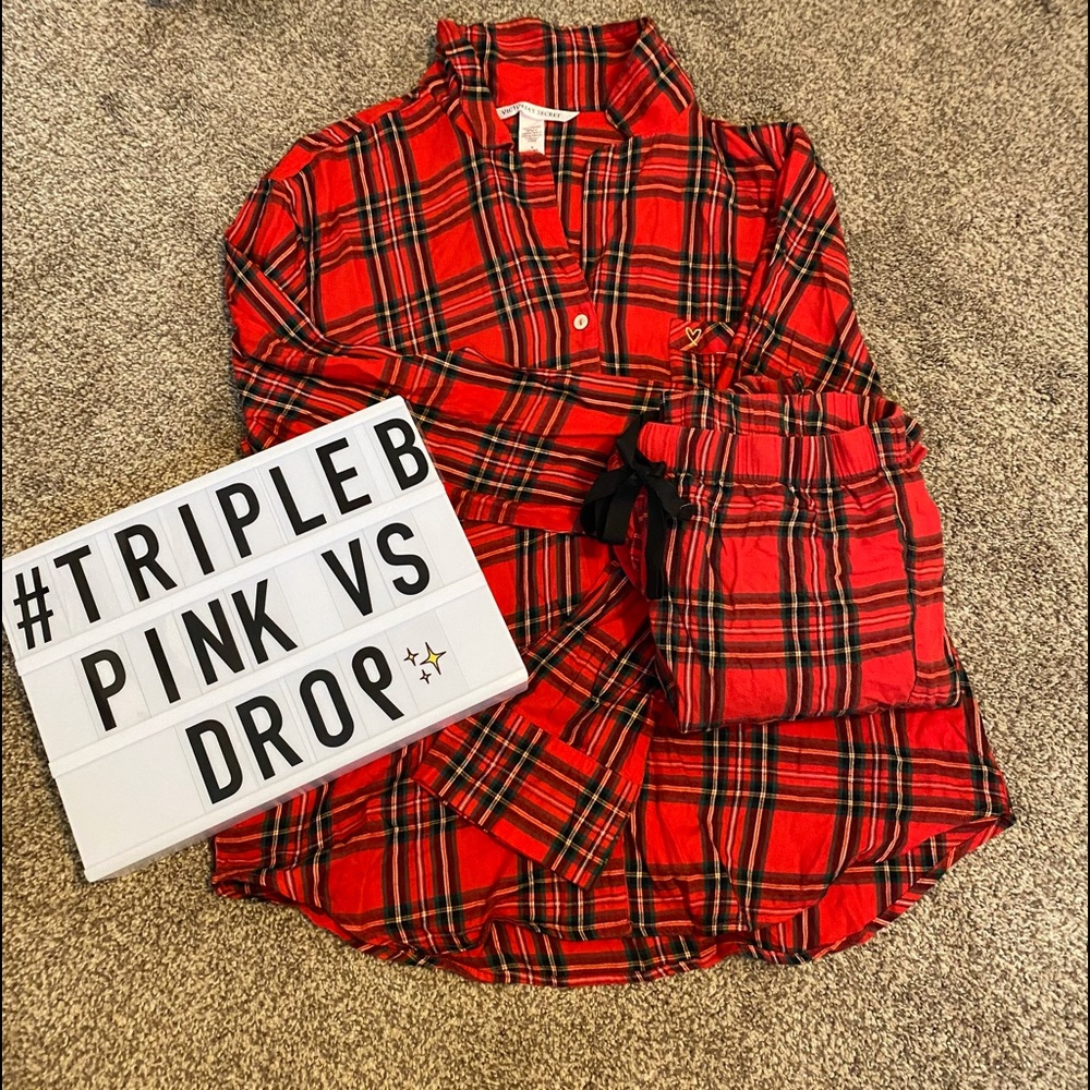 VICTORIA's SECRET Plaid Pajama Set